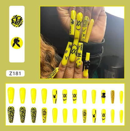 24pcs/box Glue Detachable Fake Nails