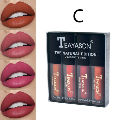 4/6PCS Sexy Matte Velvet Lipstick Set