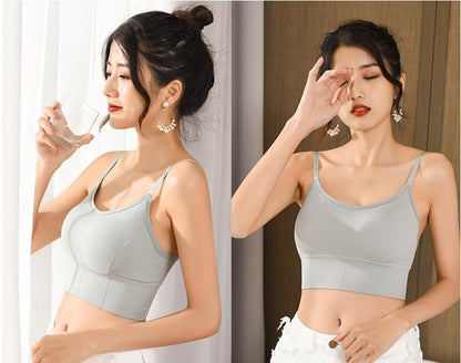 Crop Camisole Top with Removable Pads