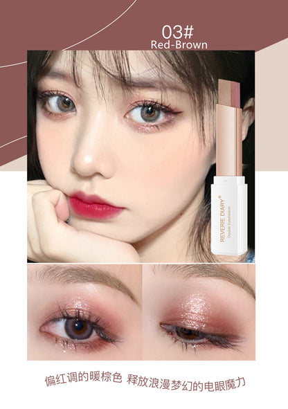 Double Color Gradient Lazy Eye Shadow Makeup