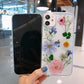 Luxury Real Dried Flowers Transparent iPhone Case 13 / 13 Mini / 13Pro / 13 Pro Max