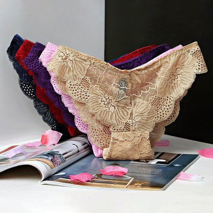 Floral Lace Low Waist Panties