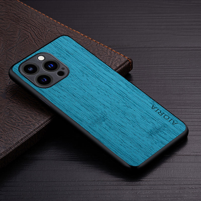 Bamboo Wood Pattern Leather iPhone Case 13 / 13 Mini / 13Pro / 13 Pro Max