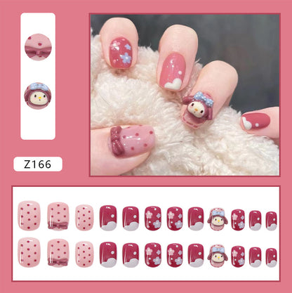 24pcs/box Glue Detachable Fake Nails