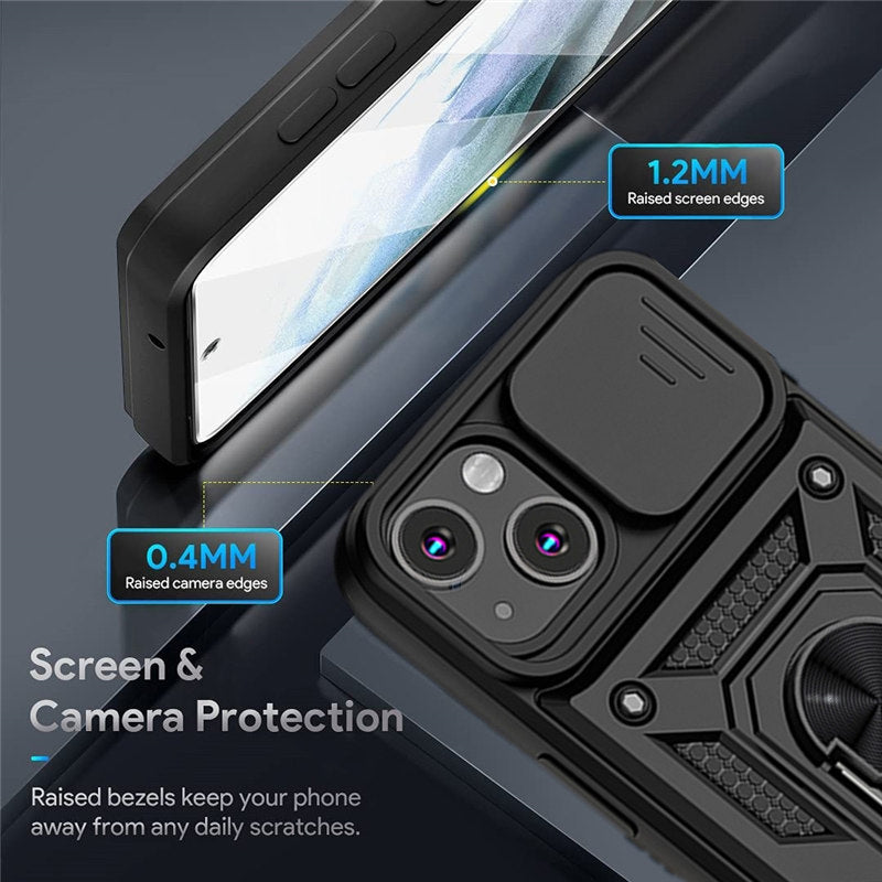 Armor Shockproof Magnetic Ring Stand Holder Case For iPhone 13 / 13 Mini / 13Pro / 13 Pro Max