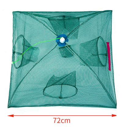 Strengthened 2-12 Holes Automatic Fishing Net Shrimp Cage