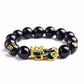 Feng Shui Pi Xiu Obsidian Stone Beads Bracelet For Attracting Wealth and Good Luck