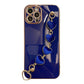 Luxury Plating Heart Metal Bracelet  Chain iPhone Case 13 / 13 Mini / 13Pro / 13 Pro Max