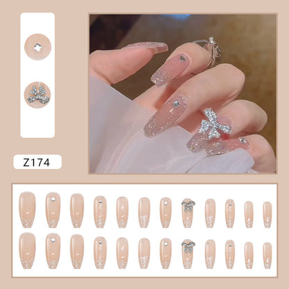 24pcs/box Glue Detachable Fake Nails