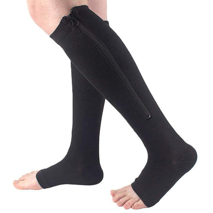 Medical Compression Zipper Leg Support Socks