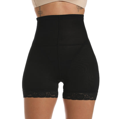 High Waist Lace Padded Butt Lifter Boyshort Shaper