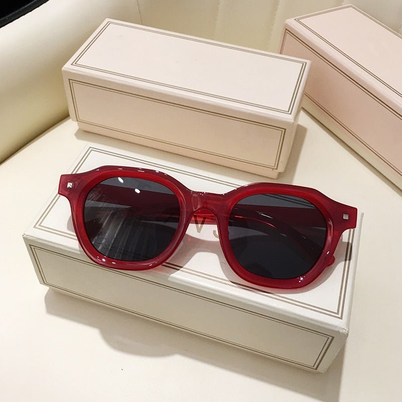 Fashion Square Round Sunglasses