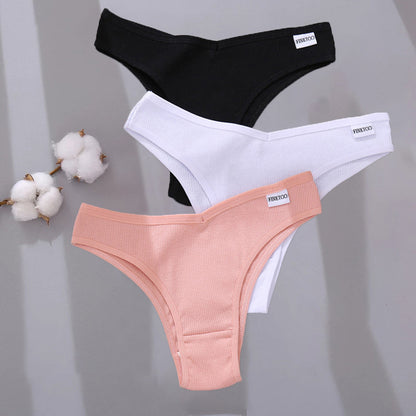 4PCS/Set Low Waist Cotton Panties