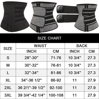 Neoprene Waist Trainer Corset Double Belt