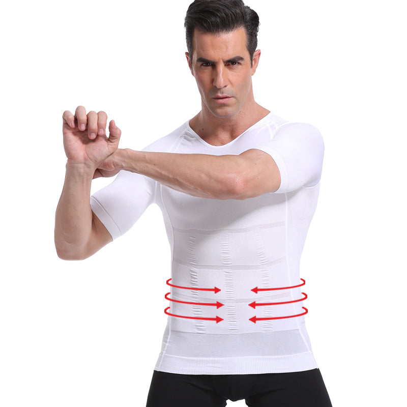 Men Body Toning T-Shirt Slimming Body Shaper