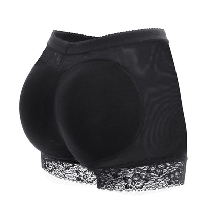 High Waist Lace Padded Butt Lifter Boyshort Shaper