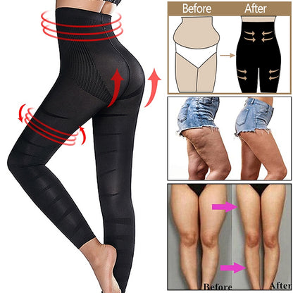 Leg Slimming Body Shaper Anti Cellulite Compression Leggings