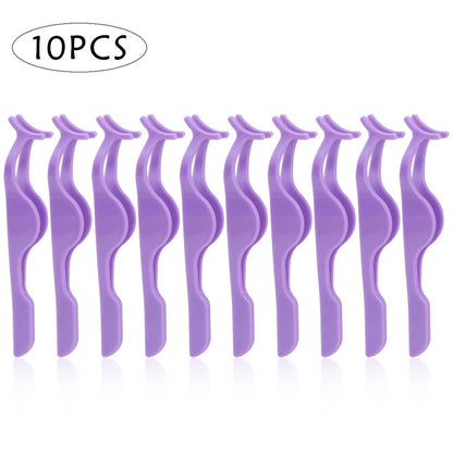 10pcs EyeLashes Tweezers Forceps