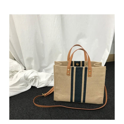 Striped Vintage Tote