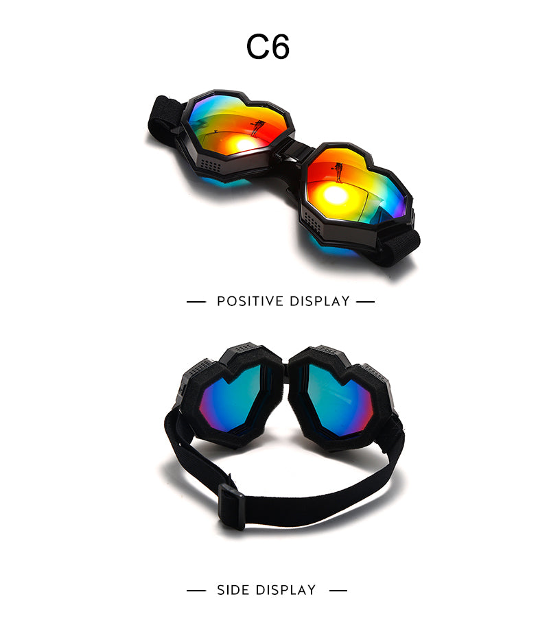 Heart Shaped Goggle Sunglasses