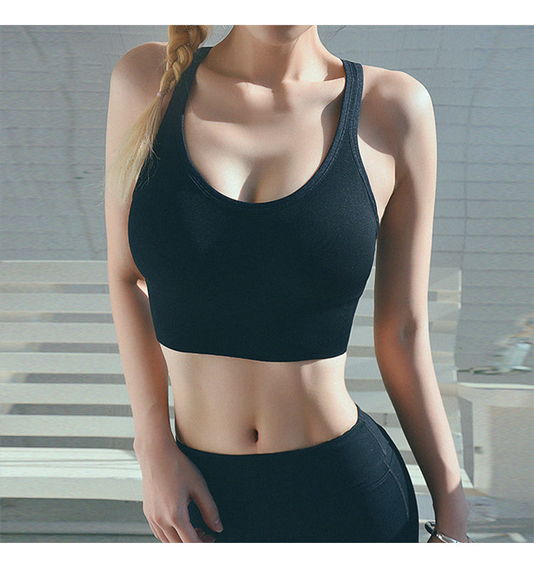 Seamless Back Buckle Sports Bra