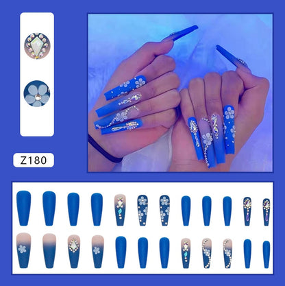 24pcs/box Glue Detachable Fake Nails