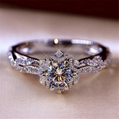 X Shape Cross Dazzling Ring