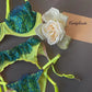 Sensual Lingerie Lace Push Up Delicate 3-Piece Lingerie Set