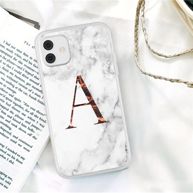 Initial Letter A Z Fashion iPhone Case 13 / 13 Mini / 13Pro / 13 Pro Max