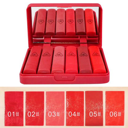 4/6PCS Sexy Matte Velvet Lipstick Set