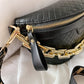 Thick Chain Plaid Chest CrossBody Bag
