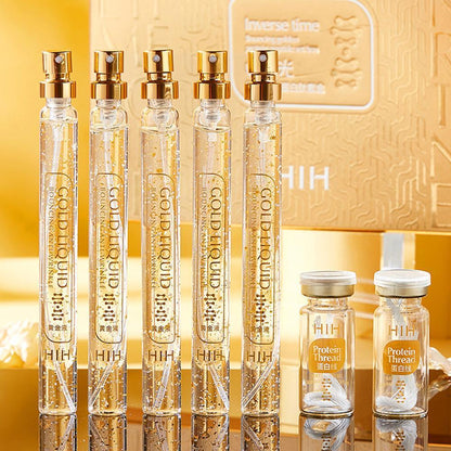 24K Gold Face Serum Active Collagen Silk Thread Facial Essence