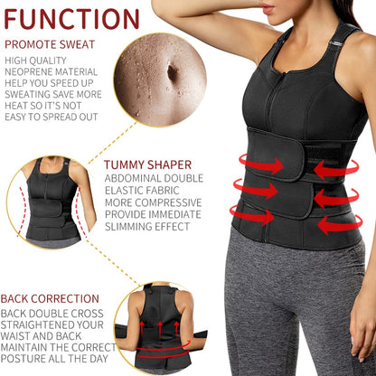 Neoprene Sauna Vest Waist Trainer