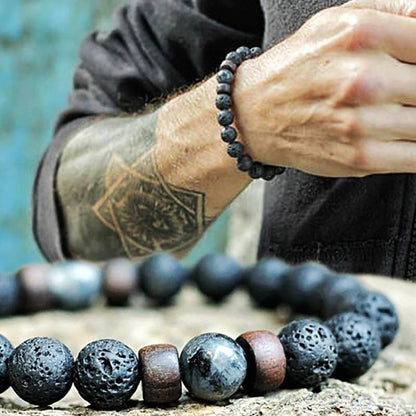 Volcanic Lava Stone Bracelet