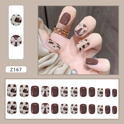 24pcs/box Glue Detachable Fake Nails