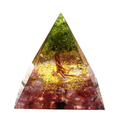 Energy Generator  Orgonite Crystal Pyramid Stone