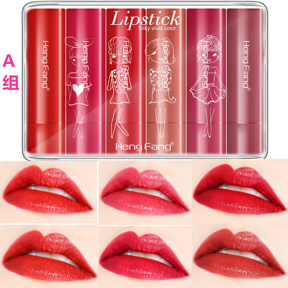 4/6PCS Sexy Matte Velvet Lipstick Set