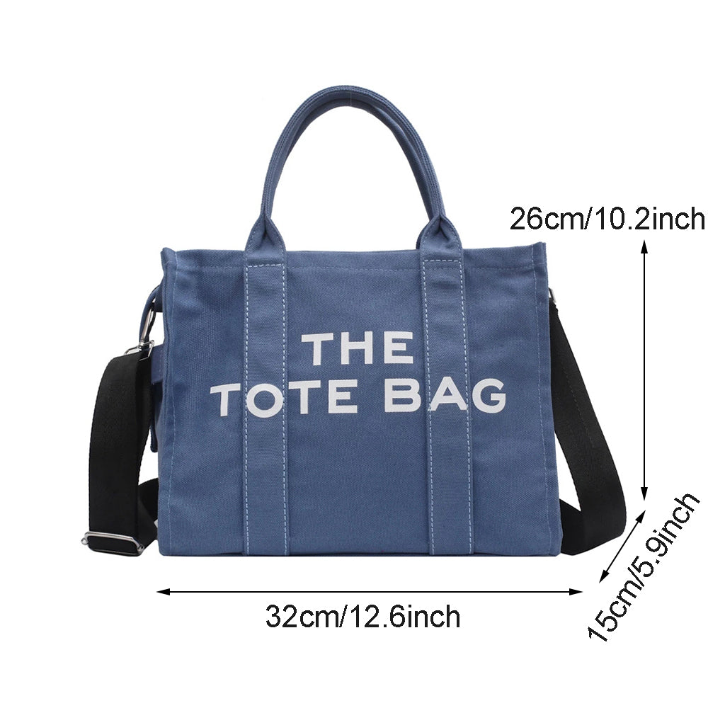 Canvas Large Capacity Tote Handbag