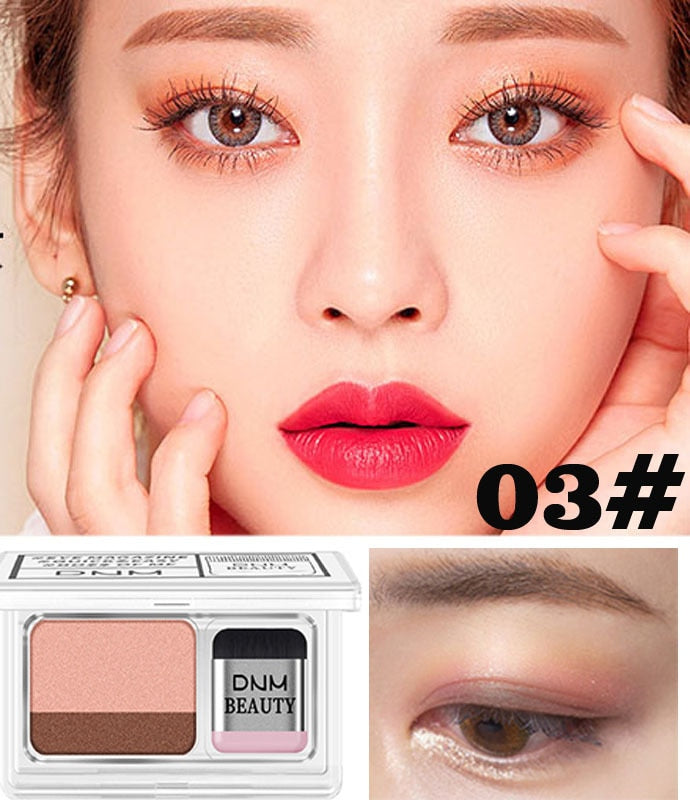Double Color Gradient Lazy Eye Shadow Makeup