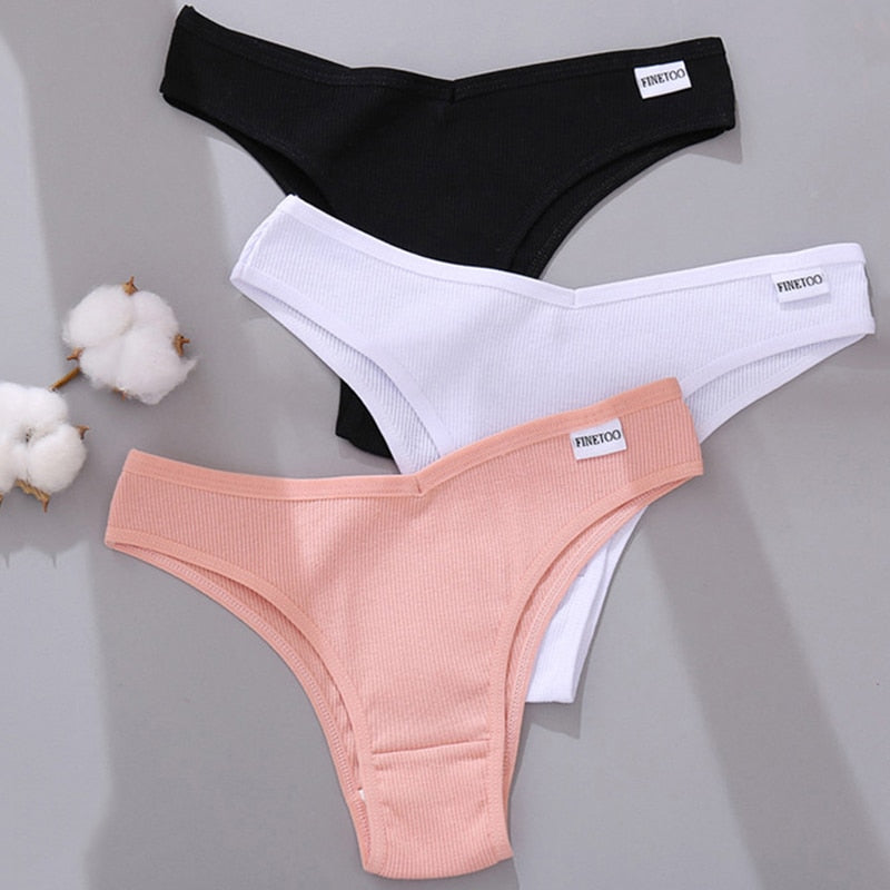 4PCS/Set Low Waist Cotton Panties