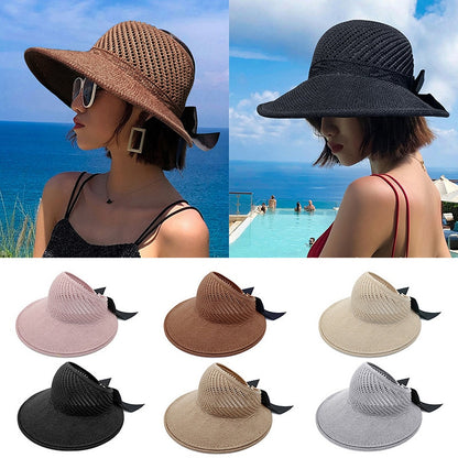 Wide Brim Bow Beach Hat