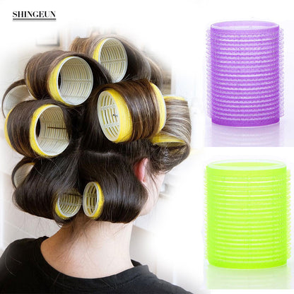 Jumbo Hair Rollers Curler 6 Pcs