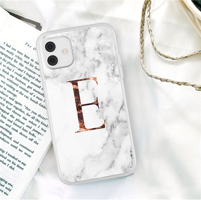 Initial Letter A Z Fashion iPhone Case 13 / 13 Mini / 13Pro / 13 Pro Max