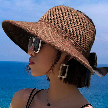 Wide Brim Bow Beach Hat