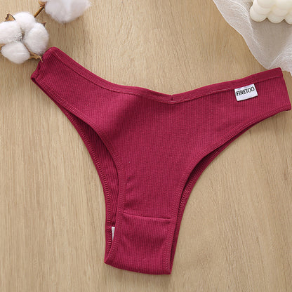 4PCS/Set Low Waist Cotton Panties