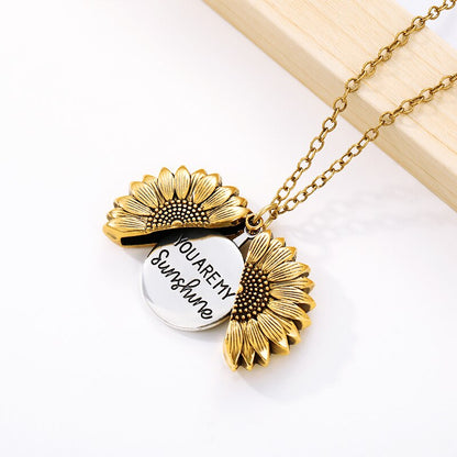 You Are My Sunshine - Sunflower Necklace