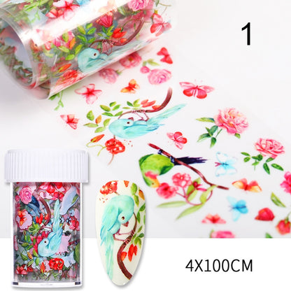 10Pcs/Bag Marble Nail Art Transfer Foil Sticker