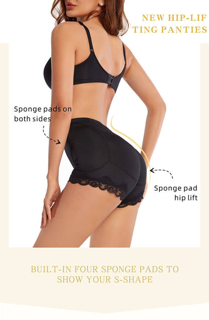 Hip Padded Lace Shapewear Shorts