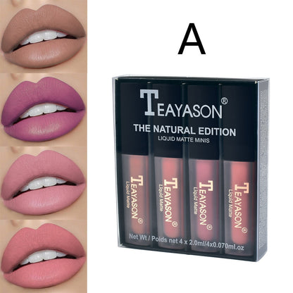 4/6PCS Sexy Matte Velvet Lipstick Set