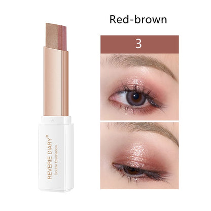 Double Color Gradient Lazy Eye Shadow Makeup